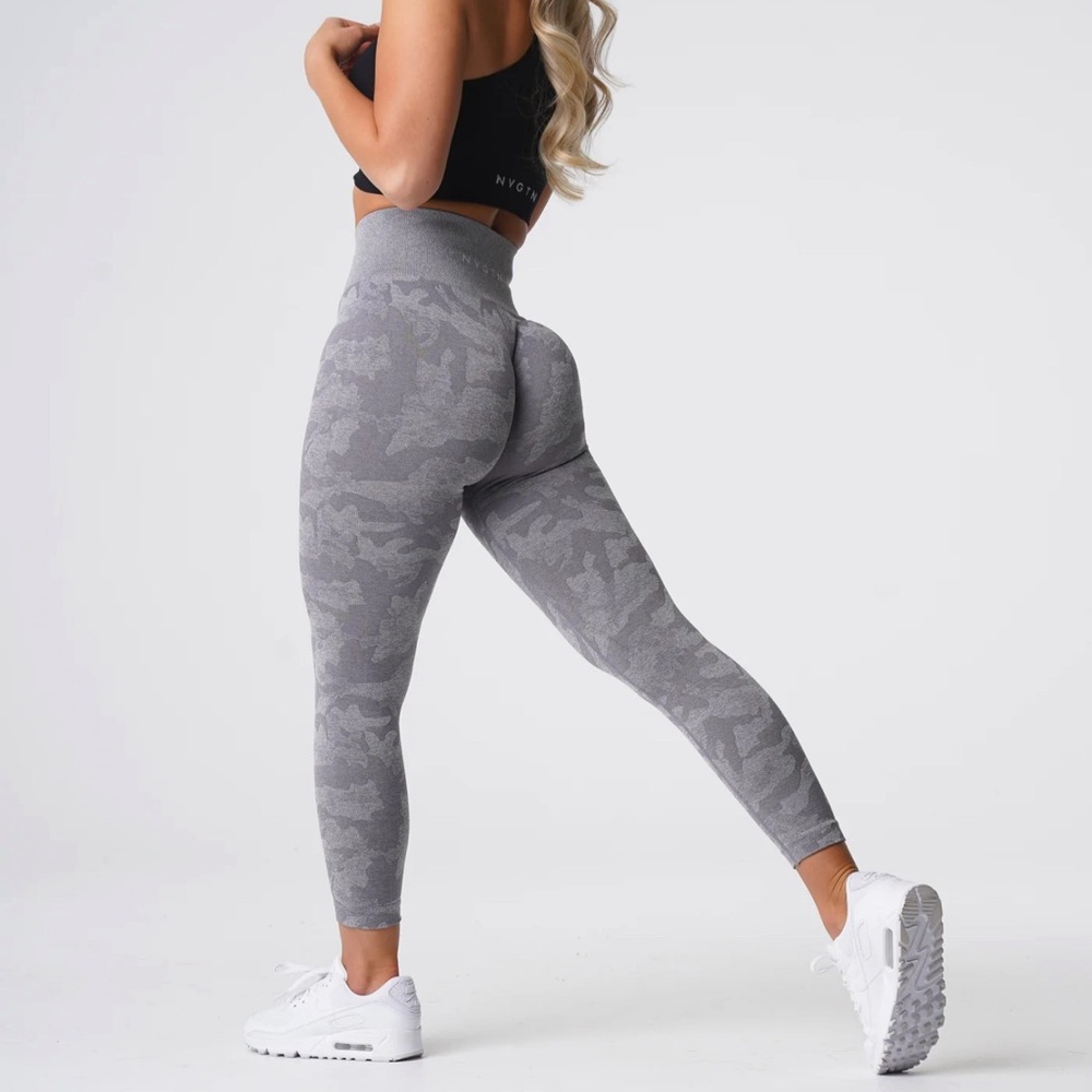 NVGTN GREY CAMO SEAMLESS LEGGINGS